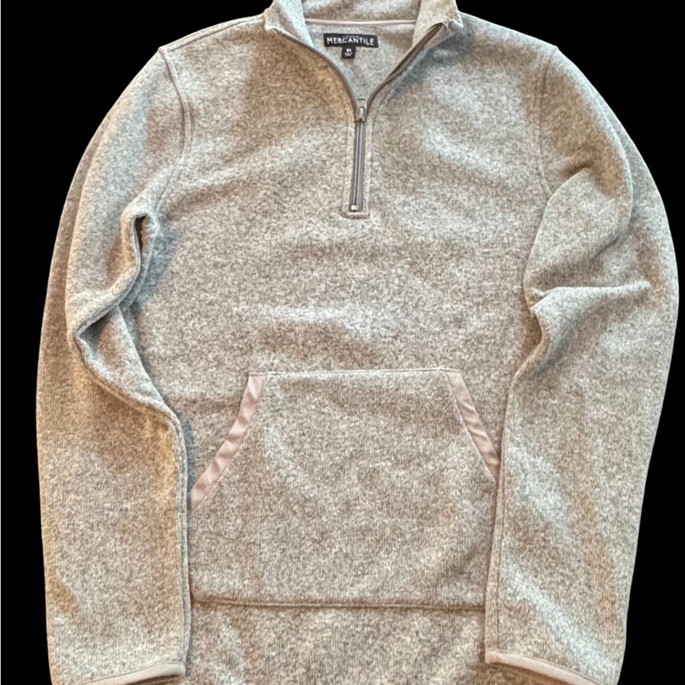 J. Crew Factory Gray Zip-Up Men's Sweater